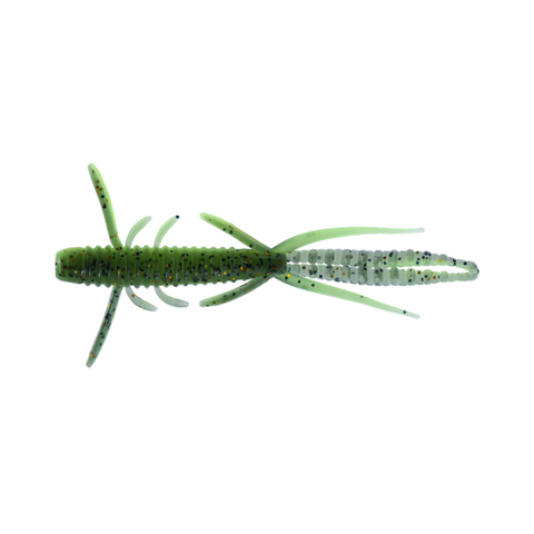 Приманка креветка New shrimp 3.5 inch (89mm) в кольорі Black-chartreuse №6 PR38 фото