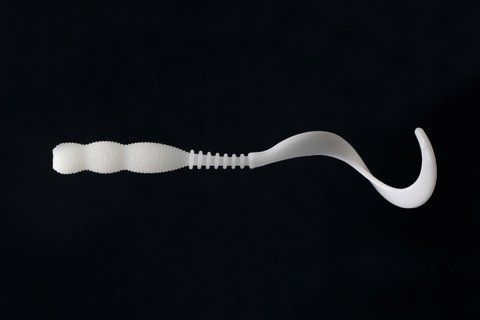 Силіконові приманки твістери (89mm) в кольорі White №16 Long tail 3,5 PR351 фото