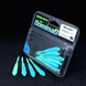 Силіконові приманки личинки (76mm) в кольорі Blue-chartreuse №9 Riber shad 3" PR54 фото 2