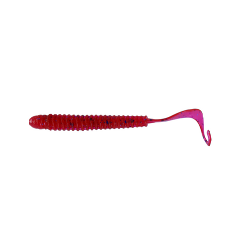 Приманка твістер Saturn 2.5 inch (64mm) в кольорі Raspberries №7 PR8 фото