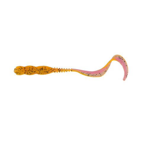Силіконові приманки твістери (89mm) в кольорі Green-orange №8 Long tail 3,5" PR113 фото