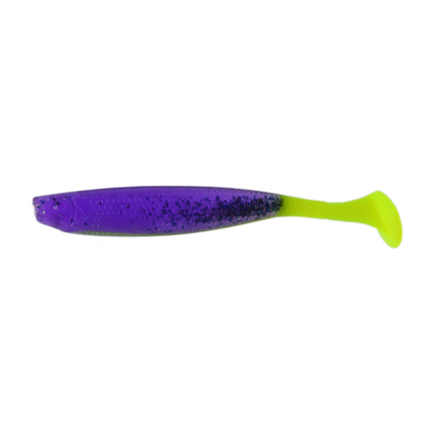 Силіконові приманки шеди (102mm) в кольорі Violet №5 Shiner scal 4" tail color PR151 фото