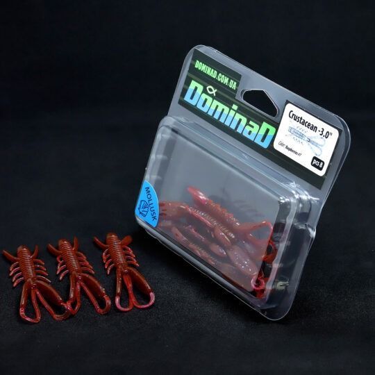 Силіконові приманки Crustacean 3in в кольорі Raspberries №7 PR198 фото