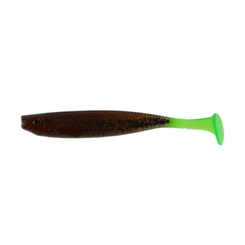 Силіконові приманки шеди (102mm) в кольорі Cola №15 Shiner scal 4" tail color PR155 фото
