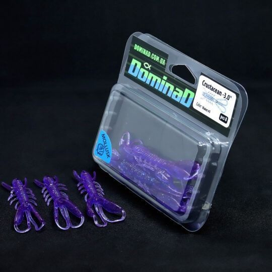 Силіконові приманки Crustacean 3.0 в кольорі Violet №5 PR202 фото
